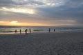 People viewing the sunset at Madiera Beach, St Pete Florida