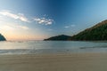 Sunset at Mai Ngam beach in Koh Surin national park, Phang Nga, Thailand