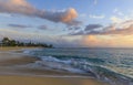 Makaha Beach in Oahu Island, Hawaii, USA Royalty Free Stock Photo