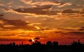 Sunset makes Red clouds