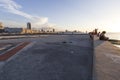 Sunset on the MalecÃÂ³n in Havana, Cuba