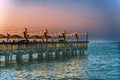 Sunset Mallory Square Dock Key West Florida Royalty Free Stock Photo