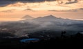 Sunset in Manado city, North Sulawesi Royalty Free Stock Photo