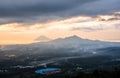 Sunset in Manado city, North Sulawesi Royalty Free Stock Photo