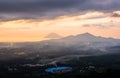 Sunset in Manado city, North Sulawesi Royalty Free Stock Photo