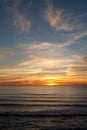 Sunset at Manhattan Beach, Half Moon Bay, California Royalty Free Stock Photo