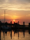 Sunset Marina Royalty Free Stock Photo