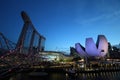 Marina Bay Sand and the Art Science Museum in Singapore