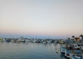 Sunset marina at Cyprus Royalty Free Stock Photo