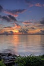 Sunset at marina Fernandina Beach Amelia Island Florida Royalty Free Stock Photo