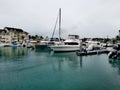 Sunset Marina @ Rue Jules Garnier, Noumea, New Caledonia Royalty Free Stock Photo