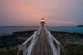 Sunset and the Marshall Point Lighthouse Royalty Free Stock Photo