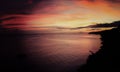 Sunset, Martinique. Royalty Free Stock Photo