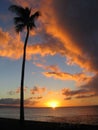 Sunset Maui Style Royalty Free Stock Photo