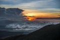 Sunset on Mauna Kea, Hawaii Royalty Free Stock Photo