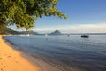 Sunset in Mauritius beach Royalty Free Stock Photo