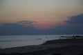Sunset on the Mediterranean sea Royalty Free Stock Photo