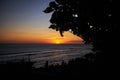 Sunset at Melasti Beach Bali Royalty Free Stock Photo