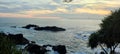 Wonderful of The Sunset from Menganti Beach Royalty Free Stock Photo