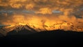 The Sunset of Meri Snow Mountain Royalty Free Stock Photo