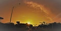 Sunset in miami Royalty Free Stock Photo