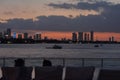 Sunset Miami Royalty Free Stock Photo