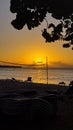 Sunset on 7 mile beach, Negril, Jamaica Royalty Free Stock Photo