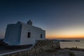 Sunset on Milos, Greece Royalty Free Stock Photo