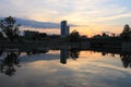 A sunset in Minsk