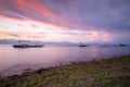 Sunset at the Moalboal beach, Philippines Royalty Free Stock Photo