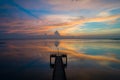 Sunset at Mobile Bay on the Alabama Gulf Coast in July 2020