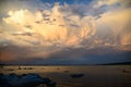 Sunset at Mono Lake Royalty Free Stock Photo