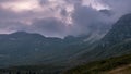 Sunset in the Montasio group in the Julian Alps