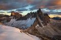 Sunset Monte Paterno, Dolomites, Italy