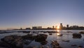 A Sunset in Montevideo Royalty Free Stock Photo