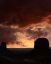 Sunset Monument Valley Arizona Navajo Nation