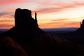 Sunset Monument Valley Arizona Navajo Nation