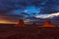 Sunset in Monument Valley, Arizona, USA Royalty Free Stock Photo