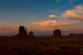 Sunset at Monument Valley, Arizona, USA Royalty Free Stock Photo