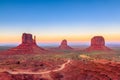 Sunset at Monument Valley, USA Royalty Free Stock Photo