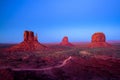 Sunset at Monument Valley, USA Royalty Free Stock Photo