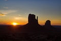 Sunset at Monument Valley - USA Royalty Free Stock Photo