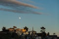 Sunset over the town, Cayucos, California Royalty Free Stock Photo