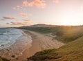 Sunset at Moonee Beach Royalty Free Stock Photo