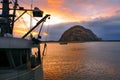 Sunset on Morro Bay, California Royalty Free Stock Photo