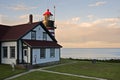 Sunset By Most Eastern Lighthouse in America Royalty Free Stock Photo