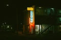 Sunset Motel vintage sign at night, Seaside Heights, New Jersey