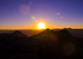 Sunset on Mount Evans