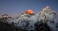 Sunset on Mount Everest Royalty Free Stock Photo