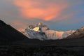 Sunset of Mount Everest Royalty Free Stock Photo